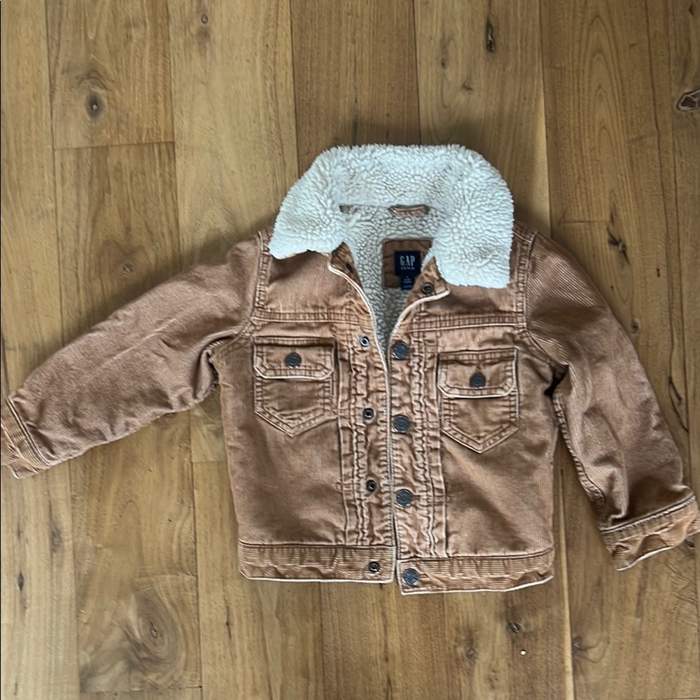 GAP Kids | Corduroy Jacket with Sherpa Collar + Lining | Sz 3T